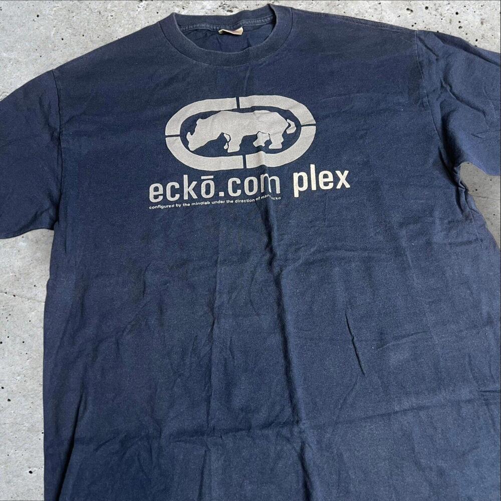 Vintage Rare Ecko Promo Tee‎ Rhino Logo Cyber Punk Goth Grunge Skater Size L